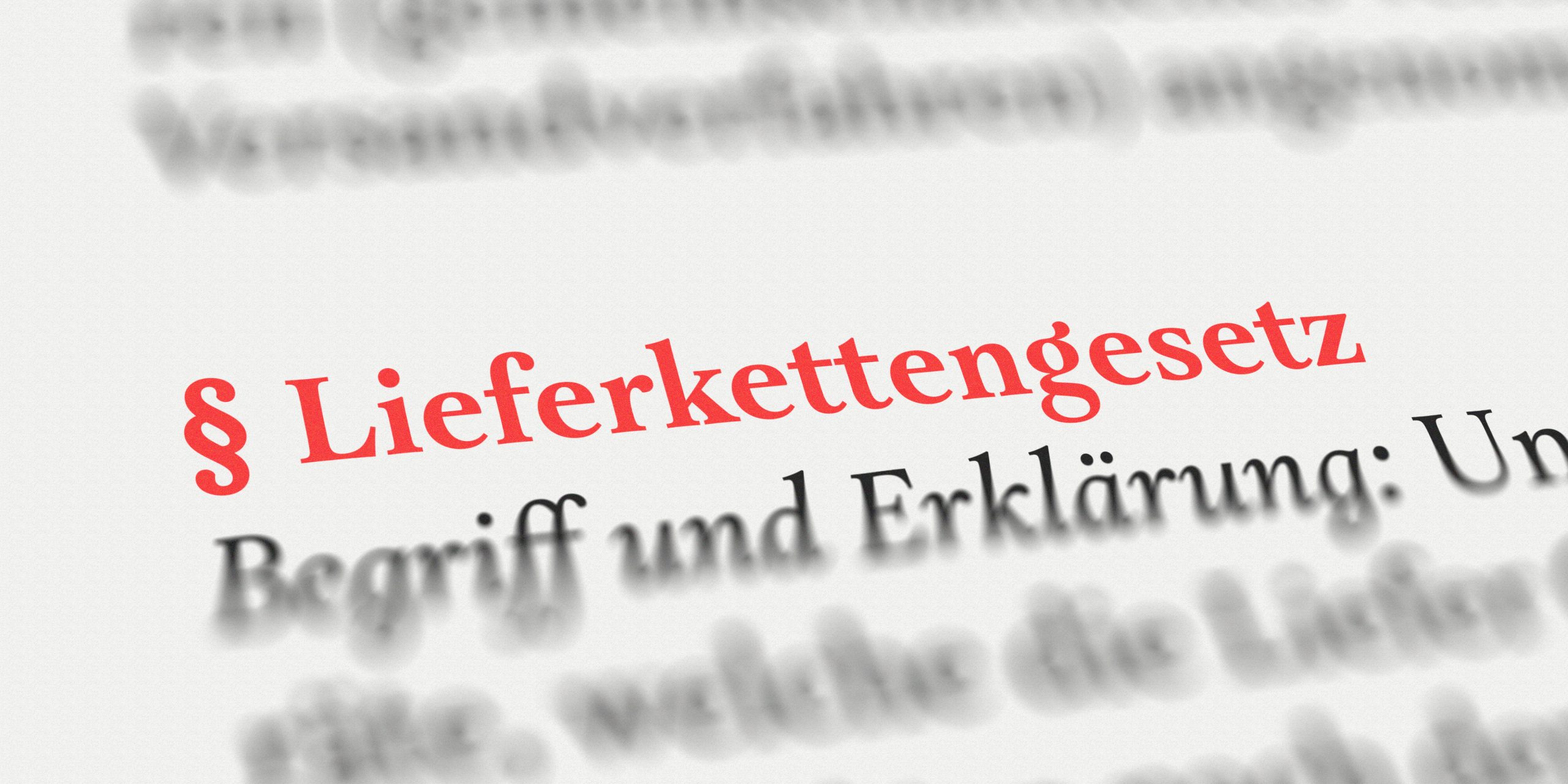 Wort Lieferkettengestz