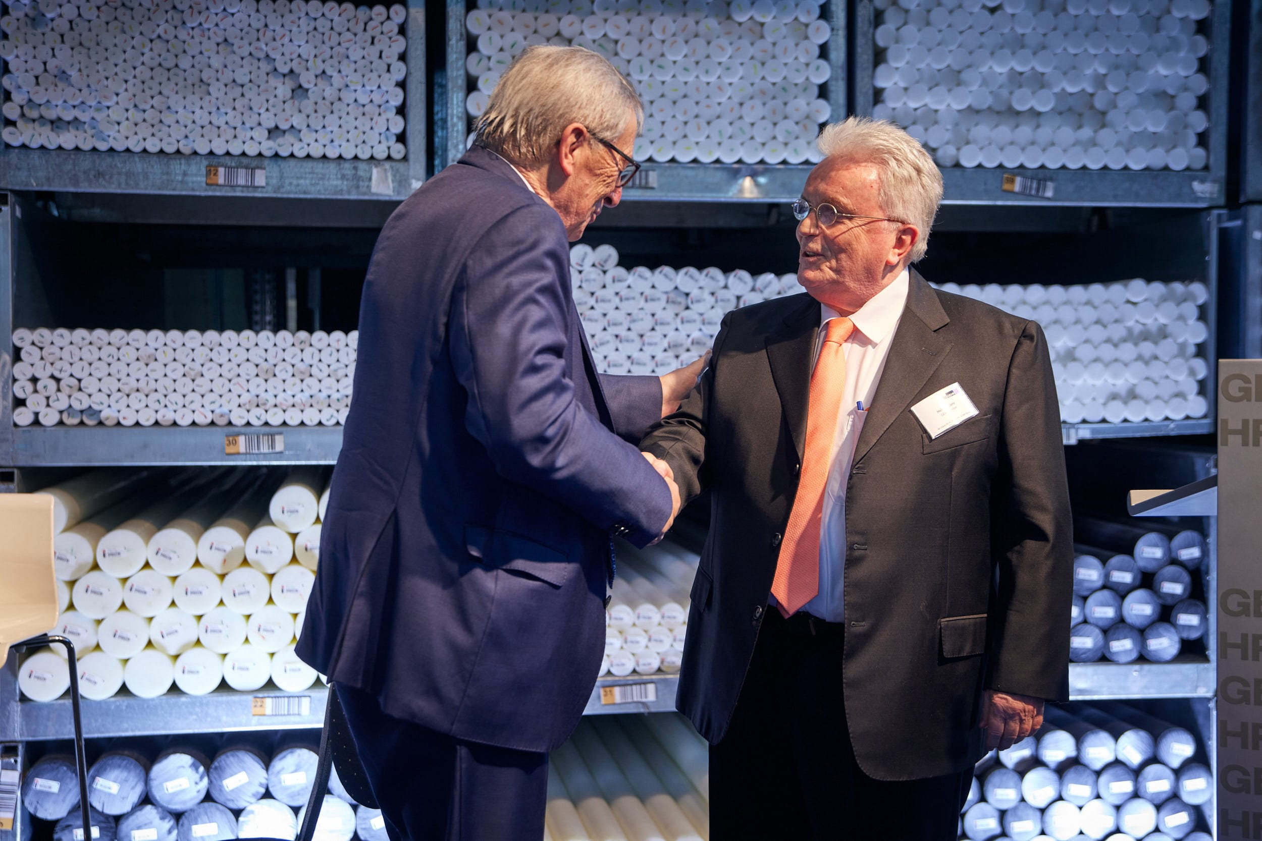 Jean-Claude Juncker und Helmut Gehr